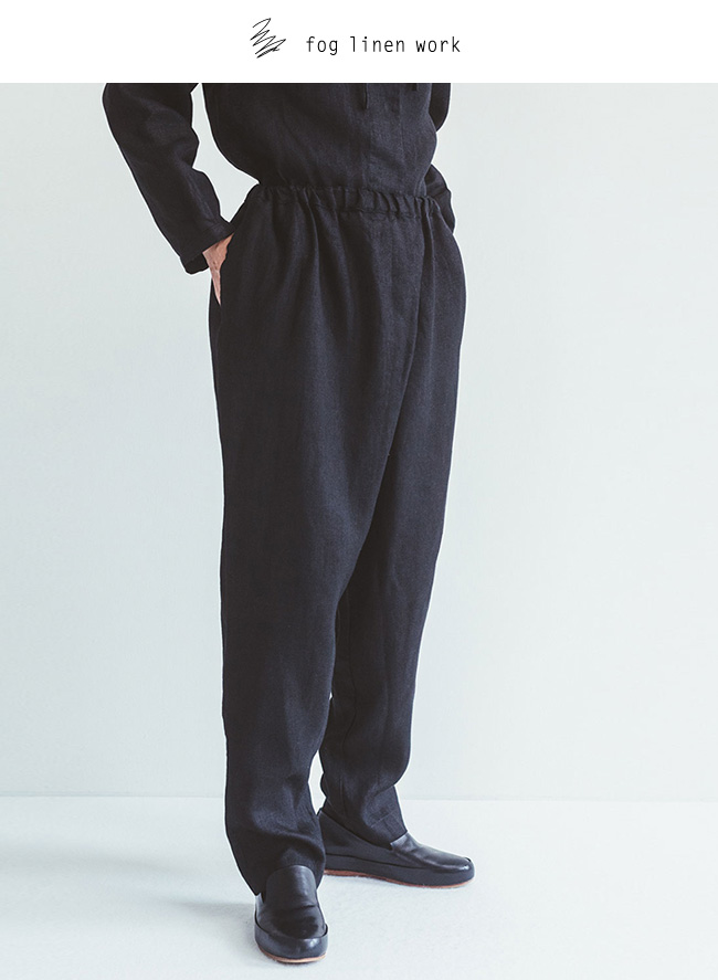 fog linen work フォグリネンワーク MINKE PANTS BLACK ミンケ パンツ ブラック LWA628-17 :  lwa628-17 : rish - 通販 - Yahoo!ショッピング