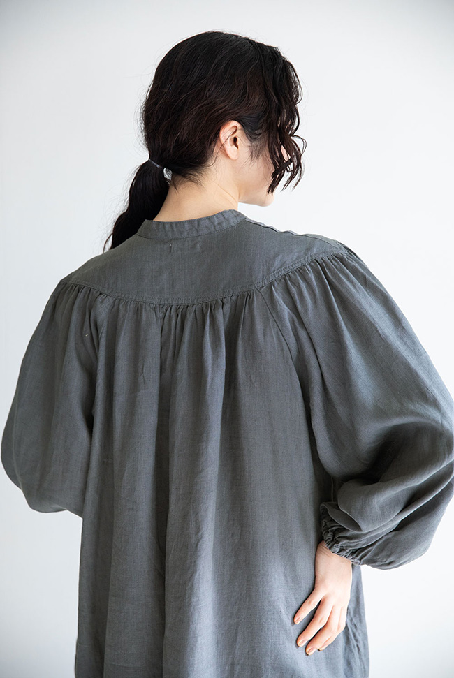 fog linen work（フォグリネンワーク） JEANNE DRESS ACIER ジャンヌ