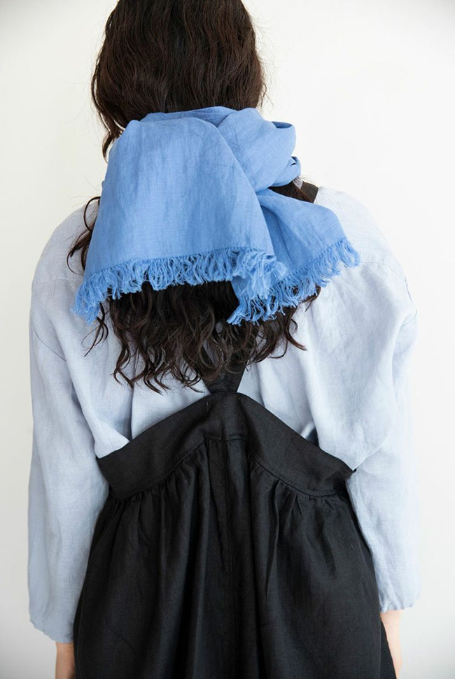fog linen work フォグリネンワーク ROMY SALOPETTE BLACK