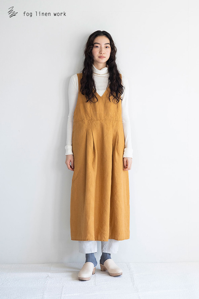 fog linen work フォグリネンワーク THAIS OVER DRESS CARAMEL タイス オーバードレス カラメル  LWA701-598 : lwa701-598 : rish - 通販 - Yahoo!ショッピング