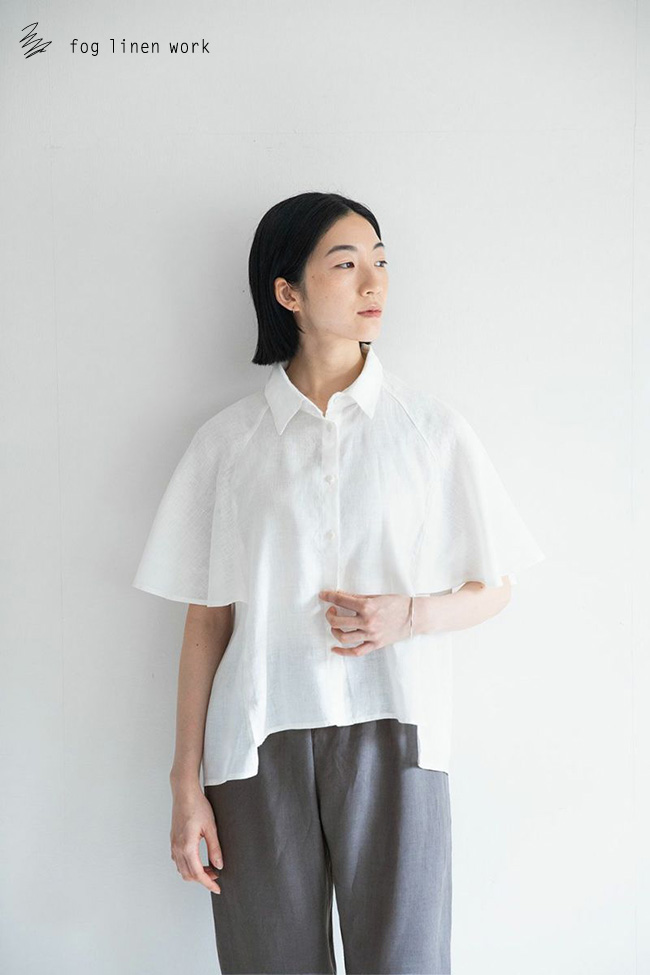 fog linen work（フォグリネンワーク） HONOKA TOP WHITE ホノカ