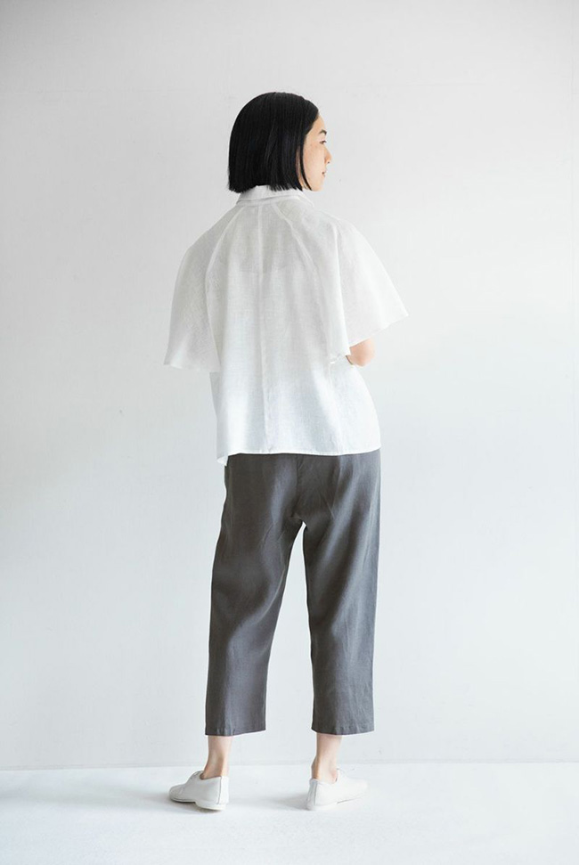 fog linen work（フォグリネンワーク） HONOKA TOP WHITE ホノカ