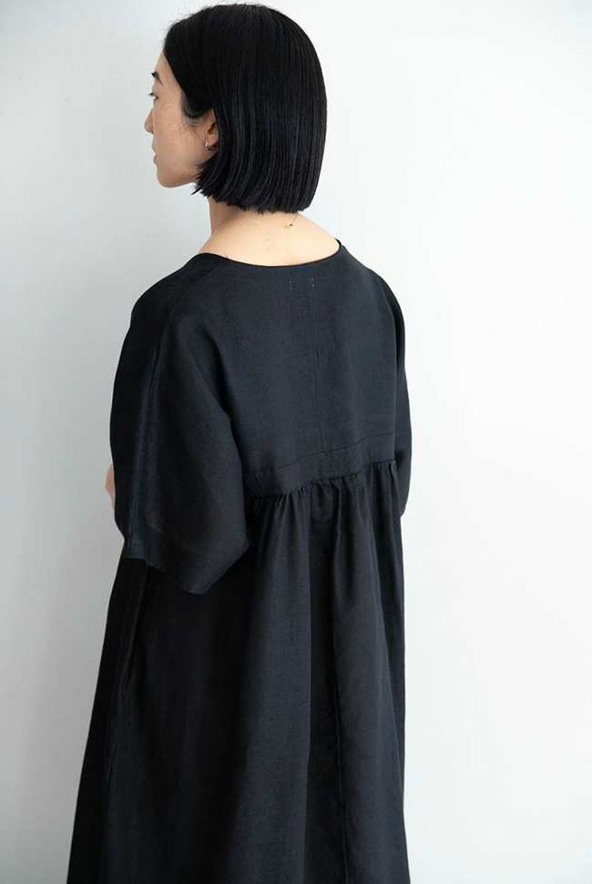 fog linen work HARUKA DRESS BLACK ハルカ　ワンピース　ブラック L...