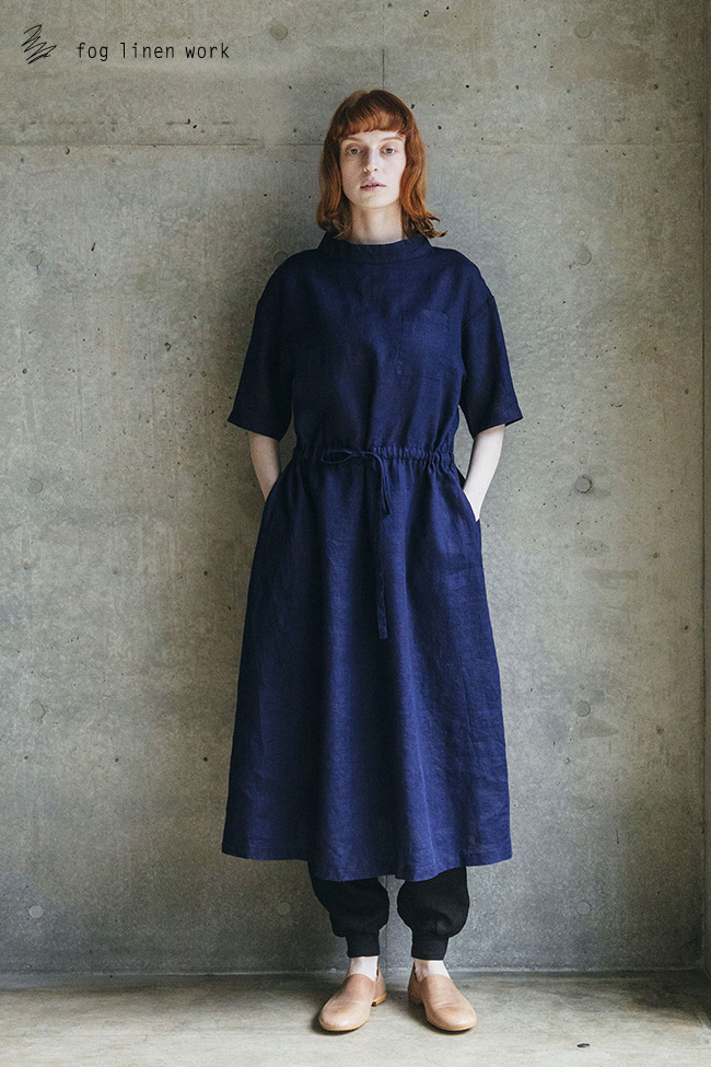 fog linen work（フォグリネンワーク） ヴィオラ ワンピース ブルー