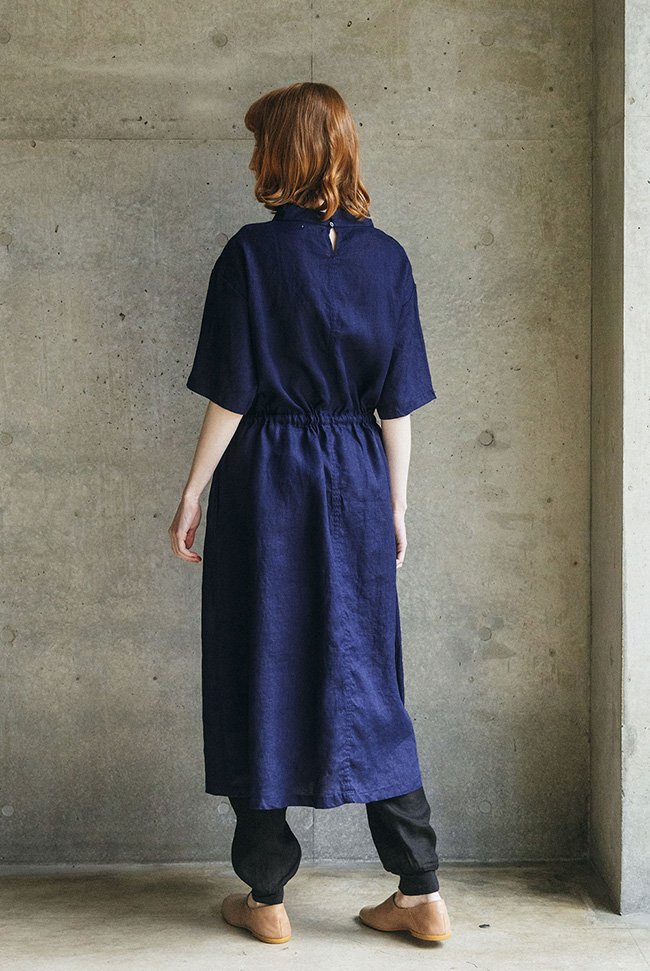 fog linen work（フォグリネンワーク） ヴィオラ ワンピース ブルー
