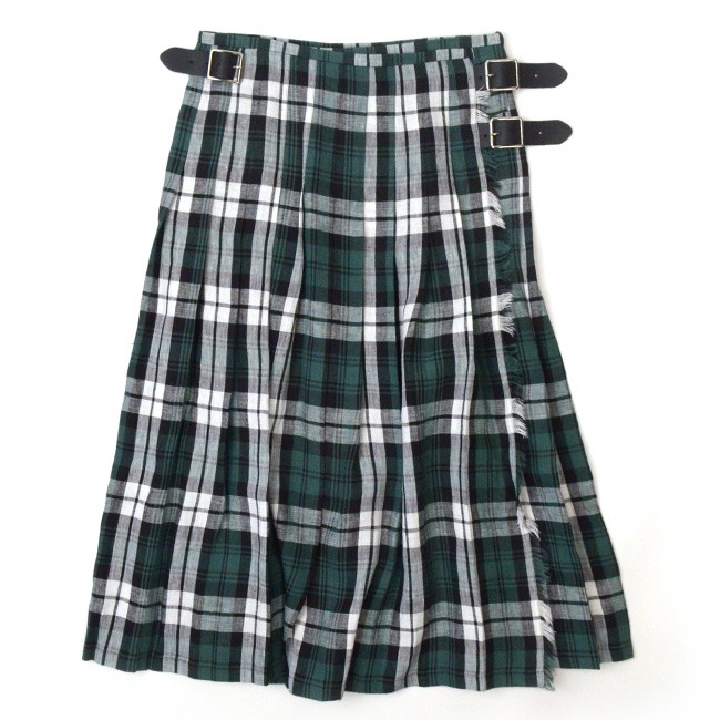 O'NEIL OF DUBLIN オニールオブダブリン)LOW WAIST PLEATS WRAP SKIRT