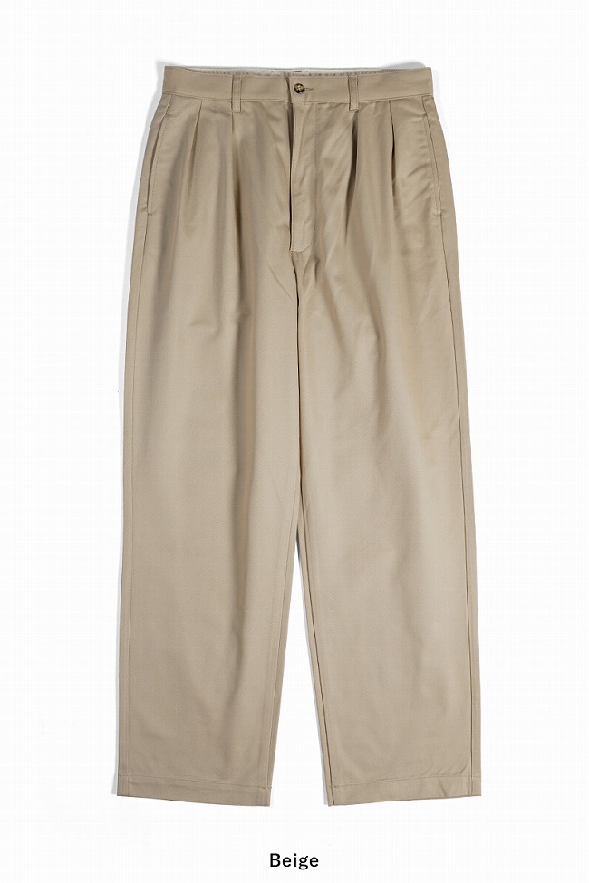 CIOTA（シオタ） 2 Tuck Chino Cloth Pants 2タックチノクロスパンツ