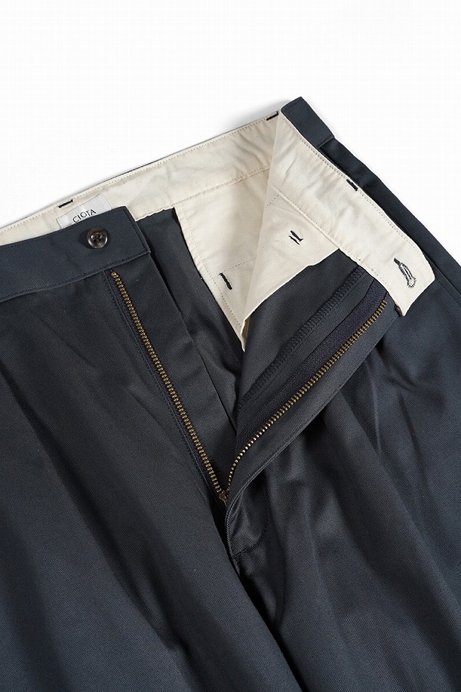 CIOTA（シオタ） 2 Tuck Chino Cloth Pants 2タックチノクロスパンツ