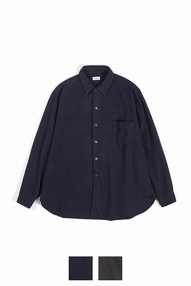 CIOTA（シオタ） Flannel Regular Collar Long Sleeve Shirt