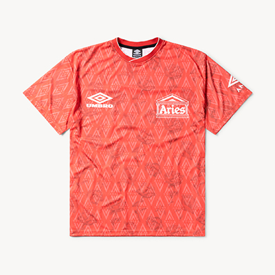 ARIES×UMBRO Red Roses SS Football Jersey アリーズ アンブロ...