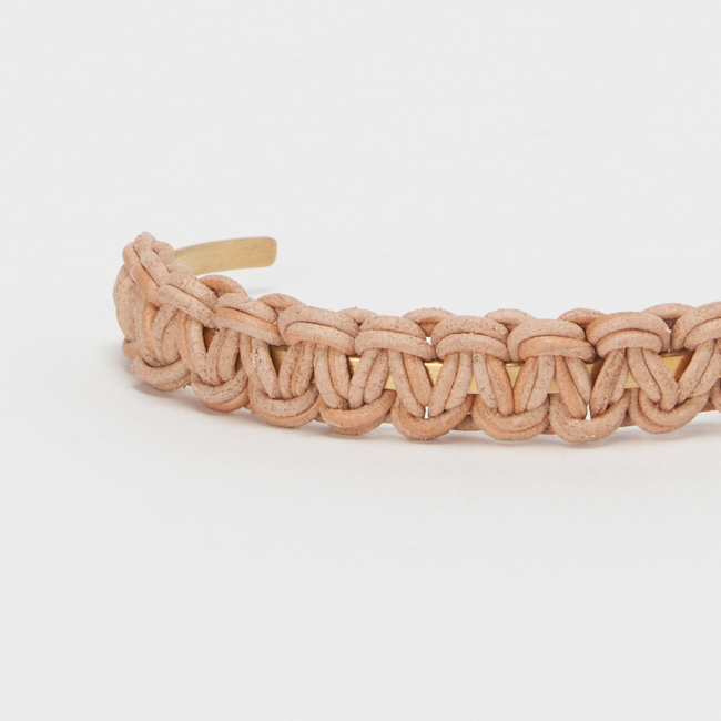 hender scheme エンダースキーマ　レザー　バングル　S Hender Scheme｜knitted bangle / バングル,ブレスレット