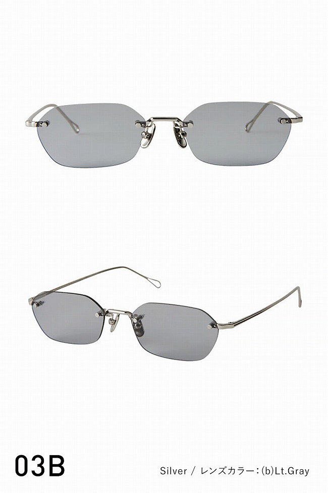 ほぼ新品■A.D.S.R vath 03 シルバー×ライトグレー A.D.S.R. adsr メガネ サングラス VATH ヴァス 03 b シルバー ライト