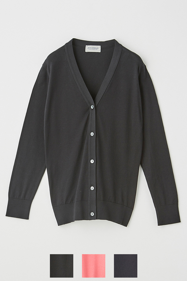 JOHN SMEDLEY(ジョン スメドレー) レディース 30G 長袖 Vネックカーディガン【MODERN FIT】 YASMIN : yasmin  : rish - 通販 - Yahoo!ショッピング