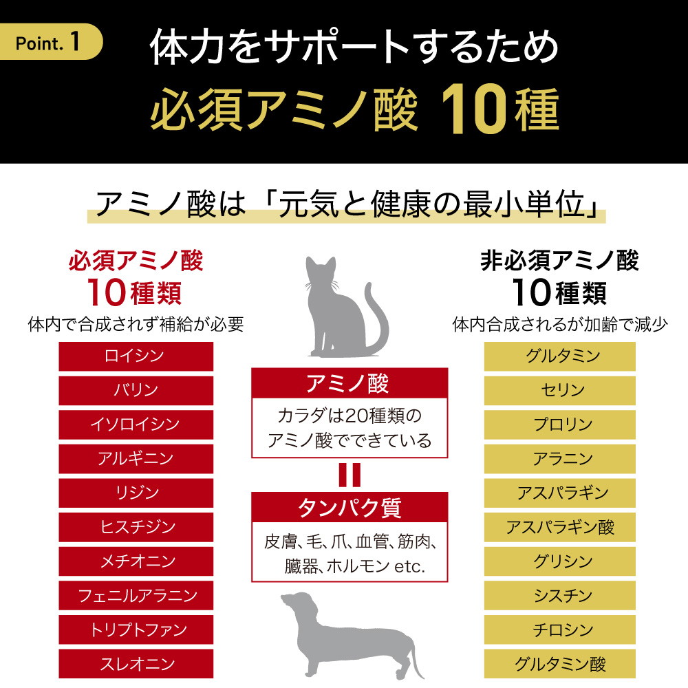 ドクターアミノ Dr. Amino'S VITAL POWER 小型犬・猫用 48袋入 <br