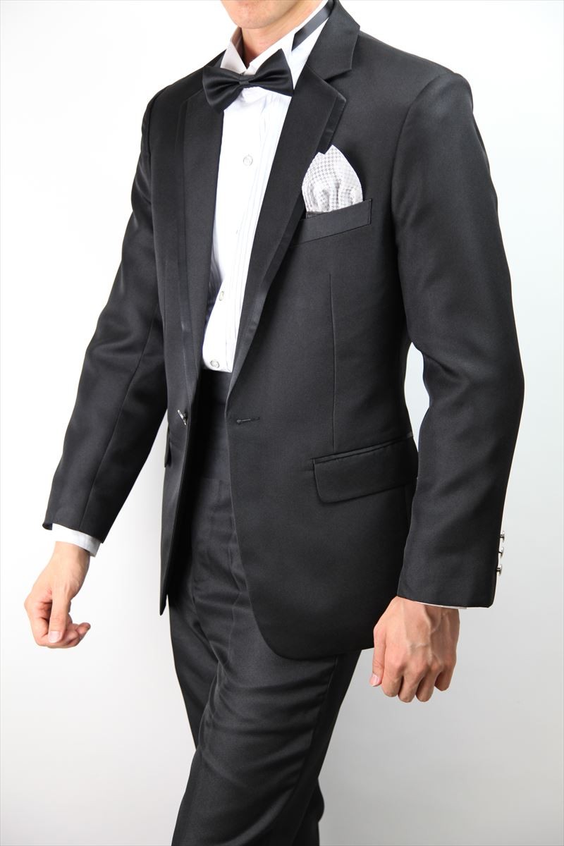 30%OFF】タキシード 4点セット ブラック 結婚式 ウエディング