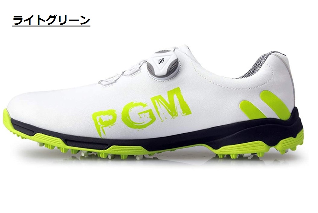 【2,000円OFF】PGM ゴルフシューズ ダイヤル式 スパイクレス スニーカータイプ 歩きやすい...