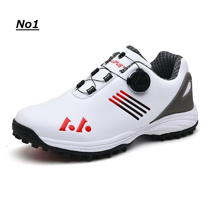 ポイント5倍!】ゴルフシューズ ダイヤル式 スパイクレス スニーカー