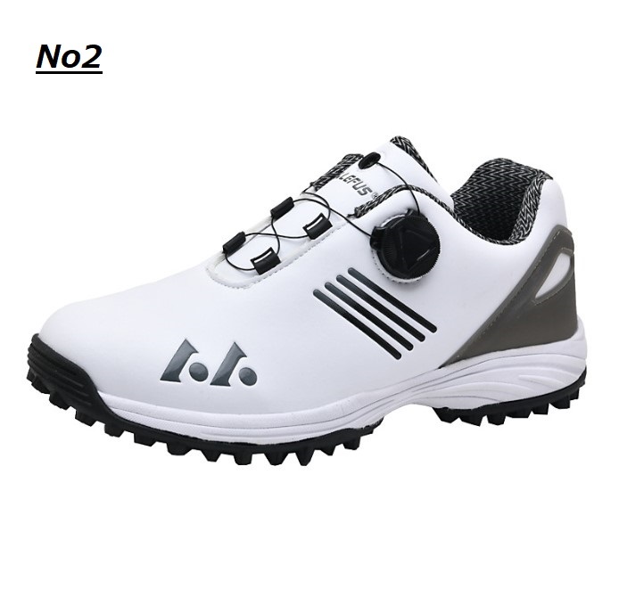 ポイント5倍!】ゴルフシューズ ダイヤル式 スパイクレス スニーカー
