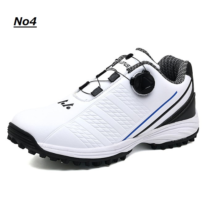ポイント5倍!】ゴルフシューズ ダイヤル式 スパイクレス スニーカー
