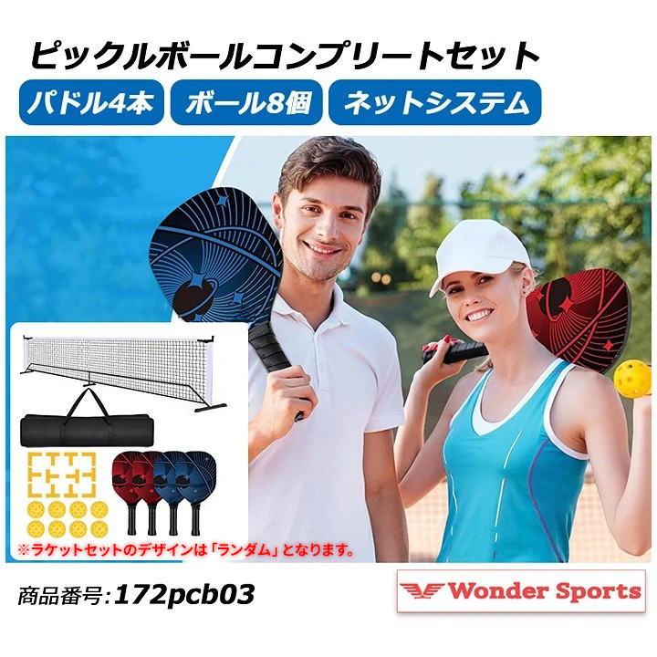 ピックルボールネットセット ポータブルネットシステム 公式サイズ