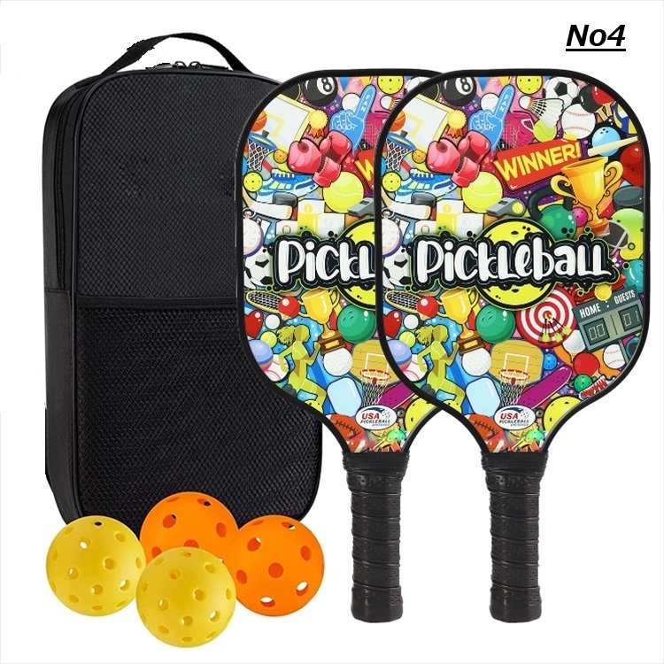 ピックルボール パドル 軽量ピクル ボール ラケット×2個 ボール4個付き