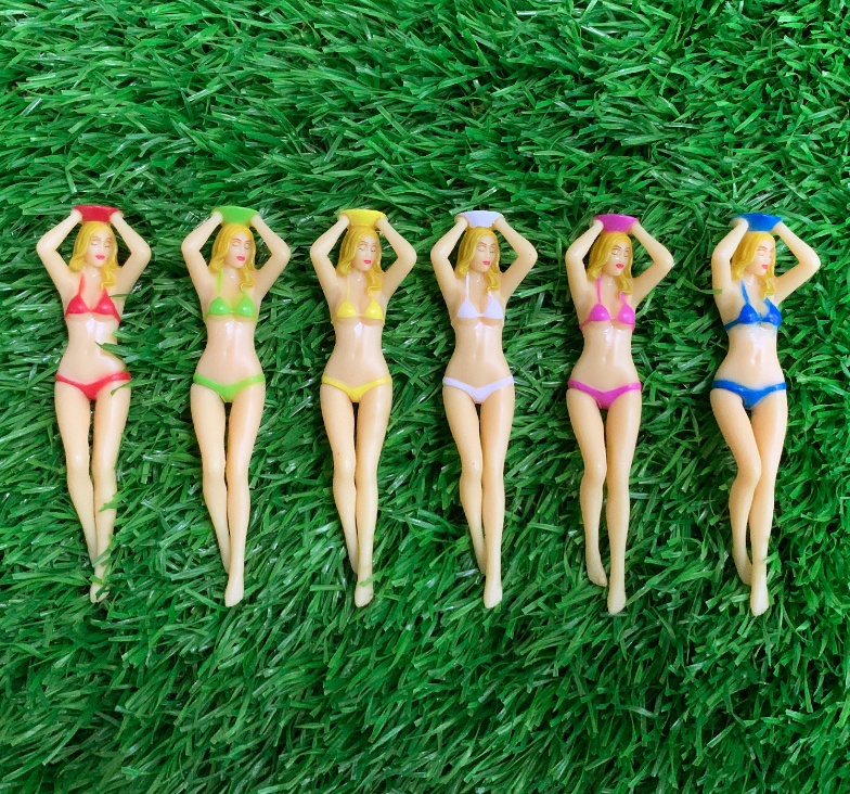 ゴルフ ティー セクシー ビキニ ビューティー プラスチック レディー