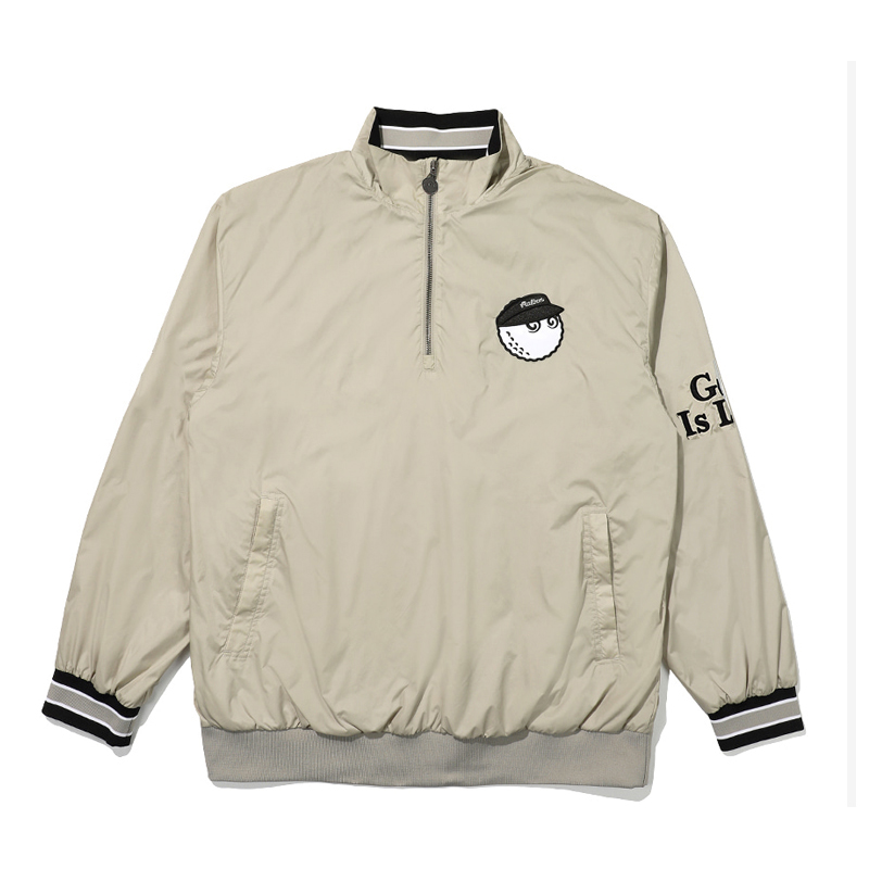 CPGゴルフ　ウインドブレーカー　ホワイト サイズ2(M) ポイント14倍UP!】 ブルゾン ゴルフ メンズ 男性用 ハーフジップ