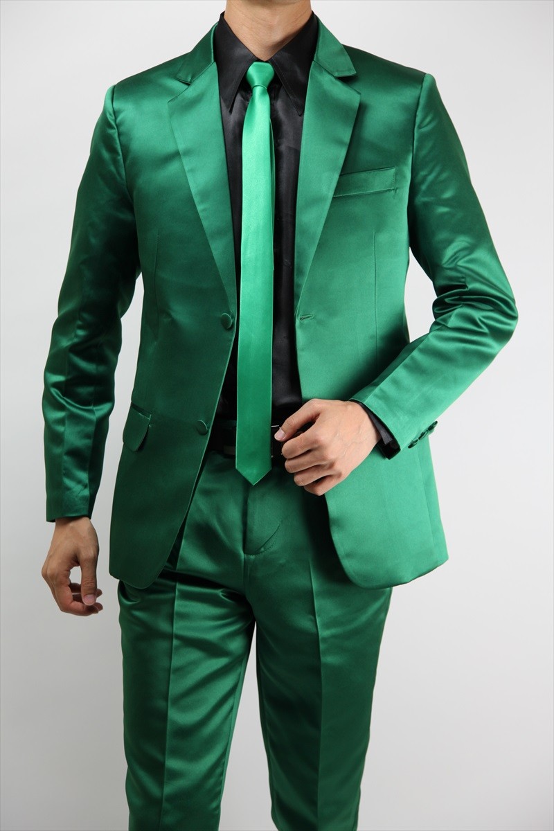 【20%OFF】スーツ カラースーツ 忘年会 新年会 赤・青・緑・黄・紫・ピンク・白・オレンジ・ライトグリーン・・ゴールド・黒 27txd3