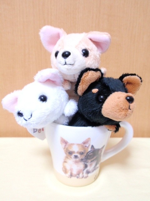 チワワ Little Beans ぬいぐるみ（チワワ・黒タン）犬雑貨・プレゼント