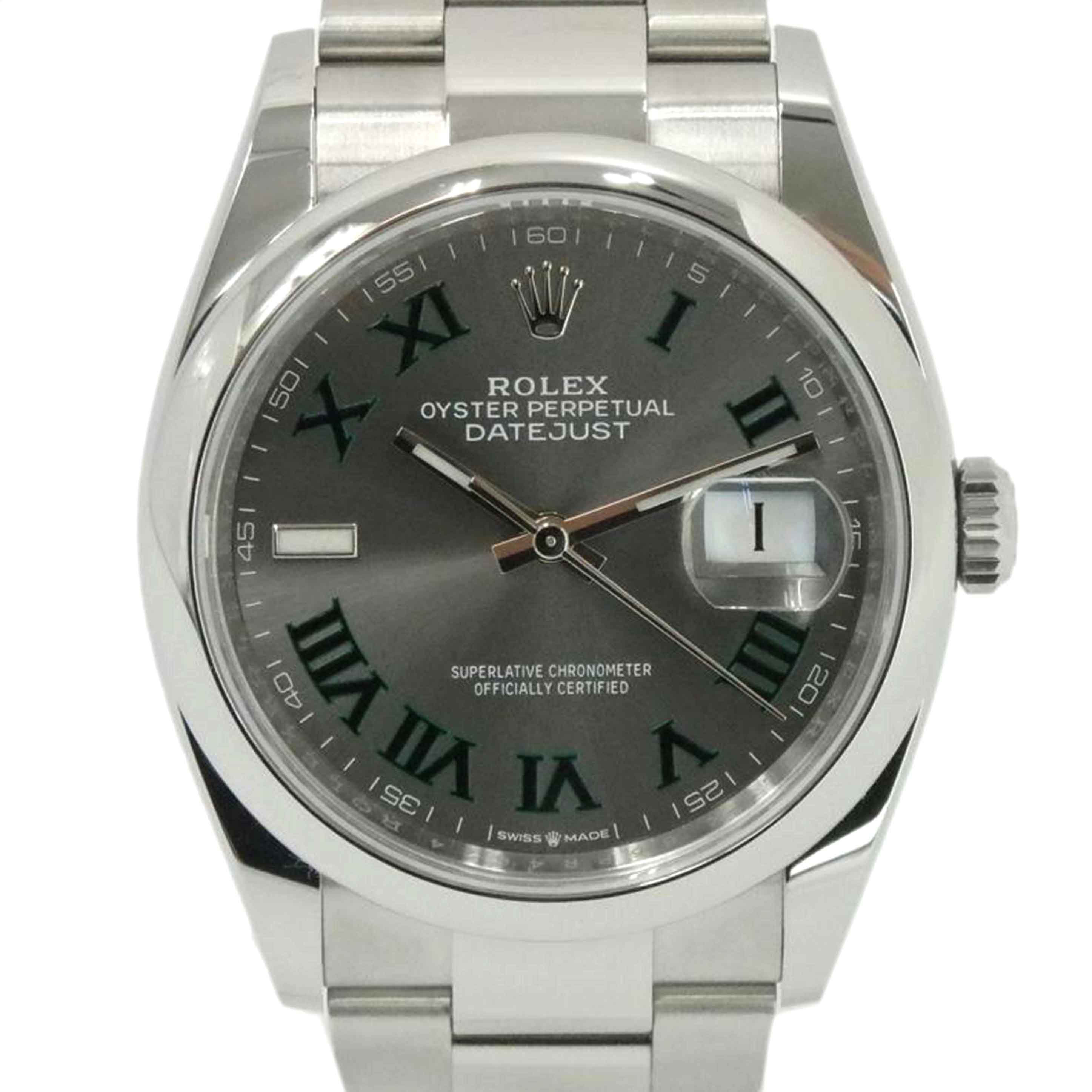 ROLEX ロレックス /デイトジャスト36・スレートグレー/ランダム番/126200/65P*****/SAランク/77【中古】