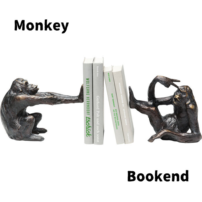ブックエンド Monkey(2set) ブックスタンド 本立て サル Monkey さる