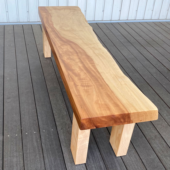 天然木 一枚板 ベンチ 栗の木 中津川産 くりの木 一枚板ベンチ 天然木