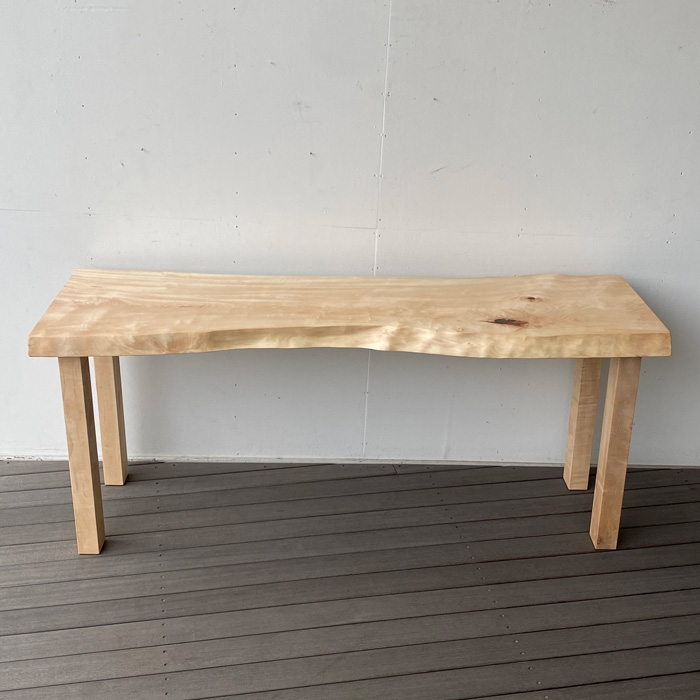 一枚板 無垢 栃 とち トチ カウンター テーブル ハイテーブル 169cm 栃