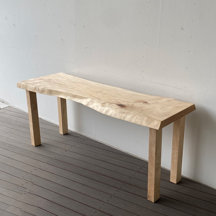 一枚板 無垢 栃 とち トチ カウンター テーブル ハイテーブル 169cm 栃