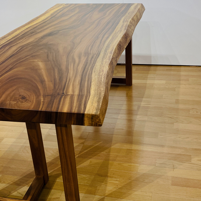 モンキーポッド一枚板ダイニングテーブル 幅197cm 一枚板 テーブル