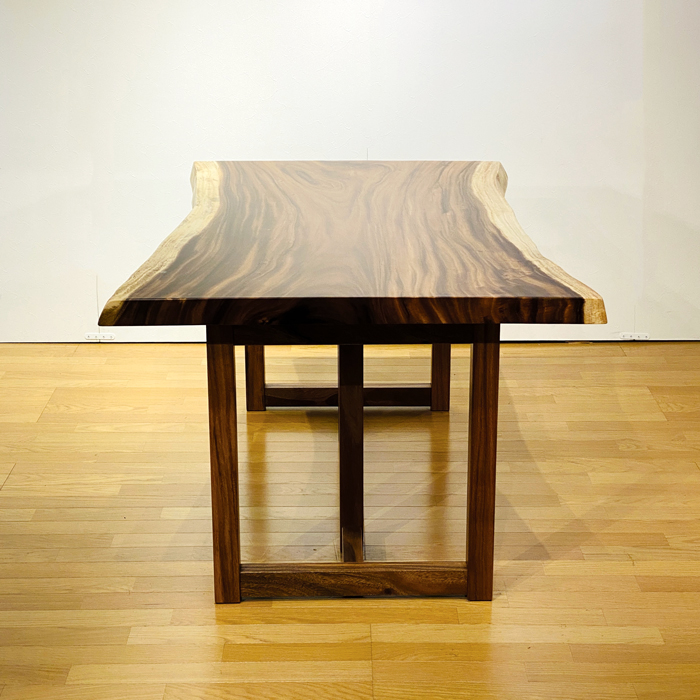 モンキーポッド一枚板ダイニングテーブル 幅151cm 一枚板 テーブル