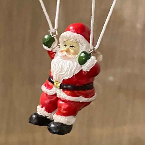 パラシュートサンタ LED フライング ランディング クリスマス 雑貨