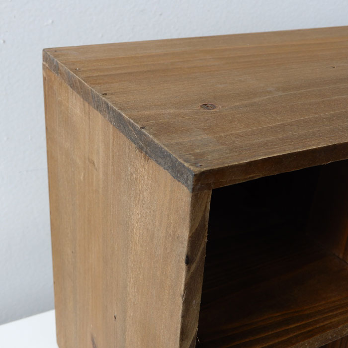 杉古材 シェルフ 6マス 棚固定 ウッド ラック 棚 小物展示 店舗什器