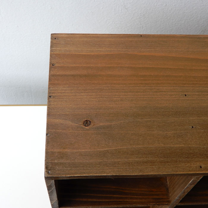 杉古材 シェルフ 6マス 棚固定 ウッド ラック 棚 小物展示 店舗什器