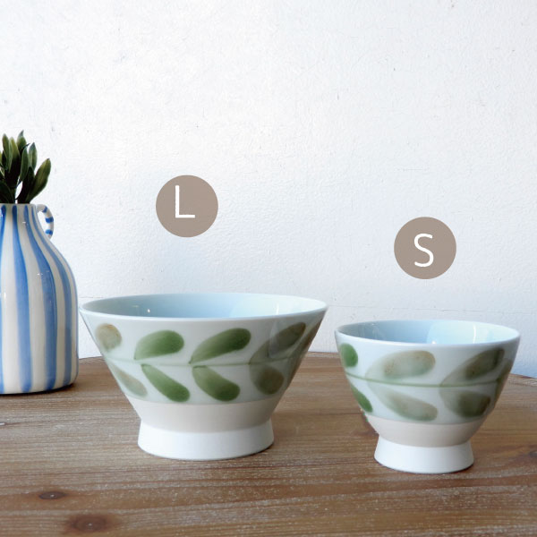 リーフ マルチボウル Lサイズ Sサイズ ボール 陶器 台形 波佐見焼 和