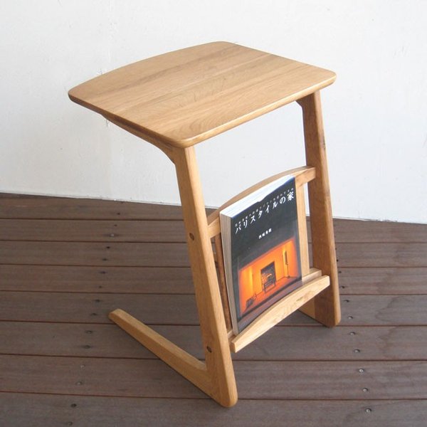 サイドテーブル 北欧 コの字 木製 アンティーク おしゃれ 木製サイド