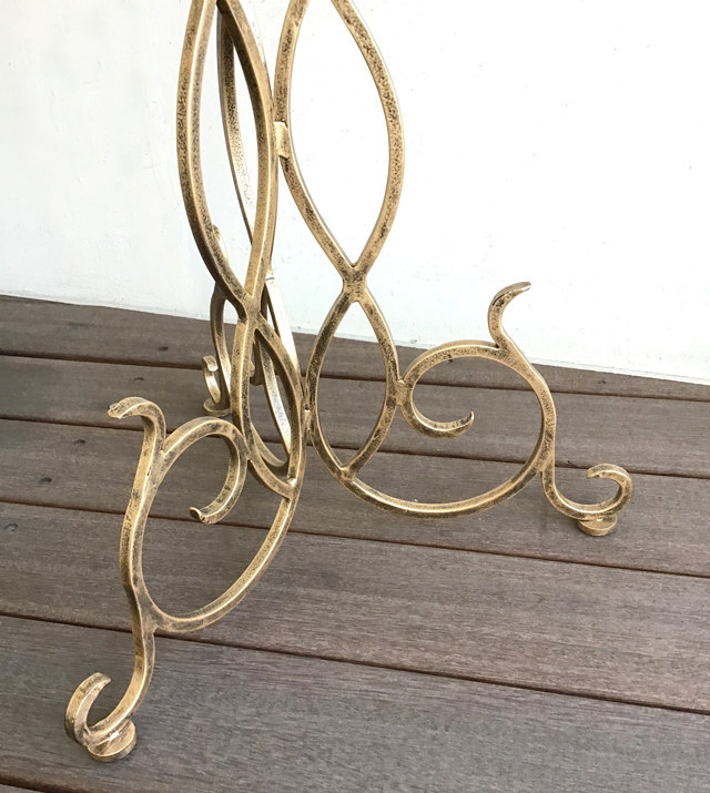 VIN フリルガラス スタンドライト アンティーク サイドテーブル 花置き