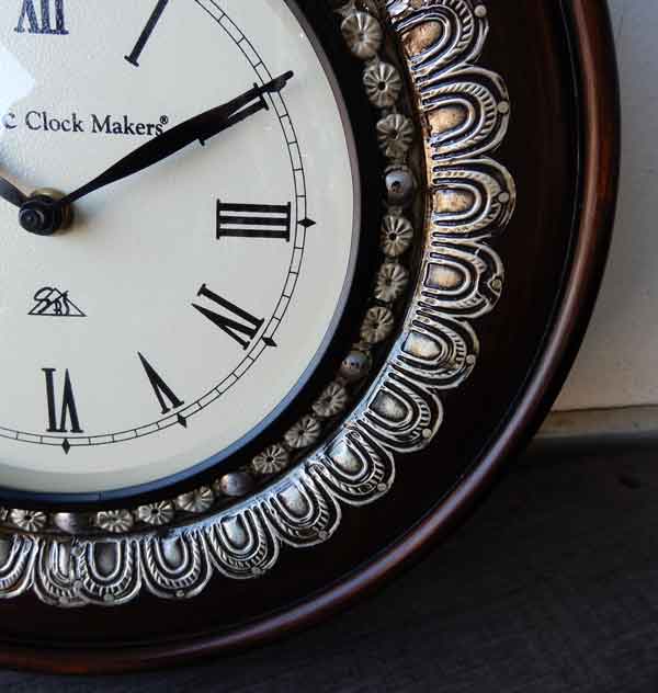 Ethnic Clock Makers 木製　大型　掛時計 Ethnic Clock Market 壁掛け時計 掛け時計 アンティーク モダン 個性的