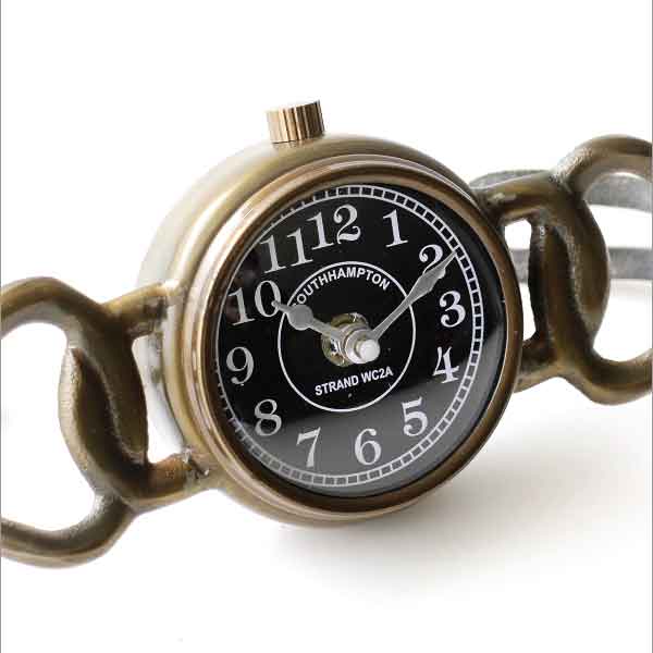 真鍮の置時計 置き時計 時計 アンティーク クロック Clock 個性的