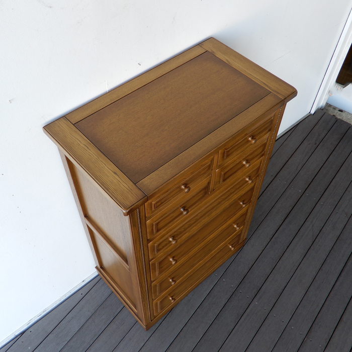 チェスト　整理タンス　アンティーク風 アンティーク風/アンティーク調/7段チェスト/収納棚/