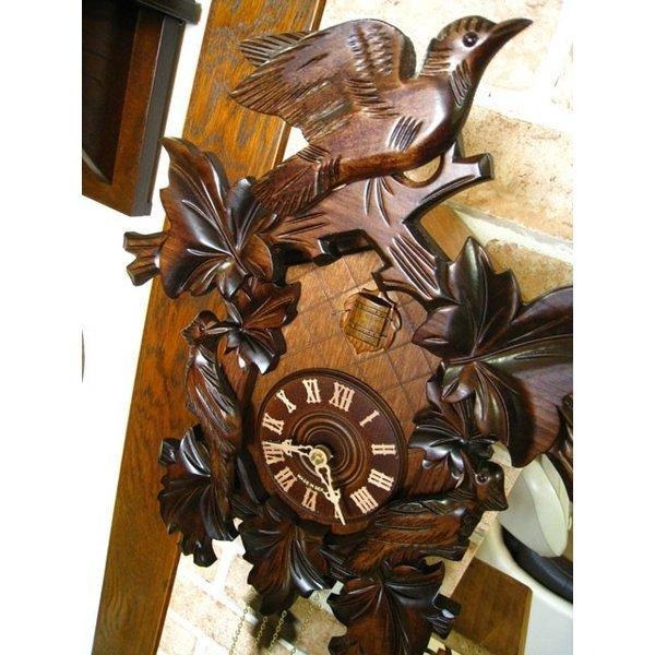 からくり時計 鳩時計 ハト時計 壁掛け 掛け時計 おしゃれ 北欧 森の