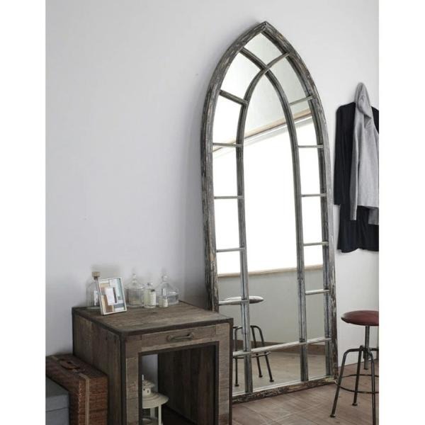 大型ミラー 店舗用ミラー 鏡 ミラー 北欧 おしゃれ 古材 シャビー 送料