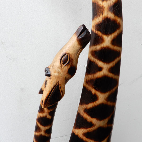 木彫りキリン ペア H150 キリン きりん 麒麟 親子 ジラフ giraffe