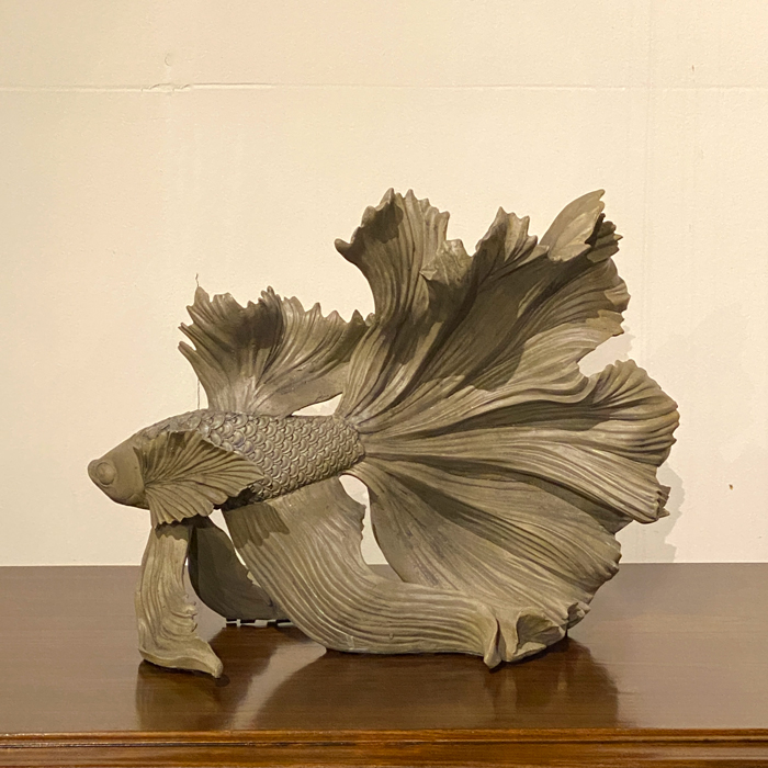 ベタの置物 ベタ 魚 金魚 フィッシュ おしゃれ オブジェ 樹脂 存在感