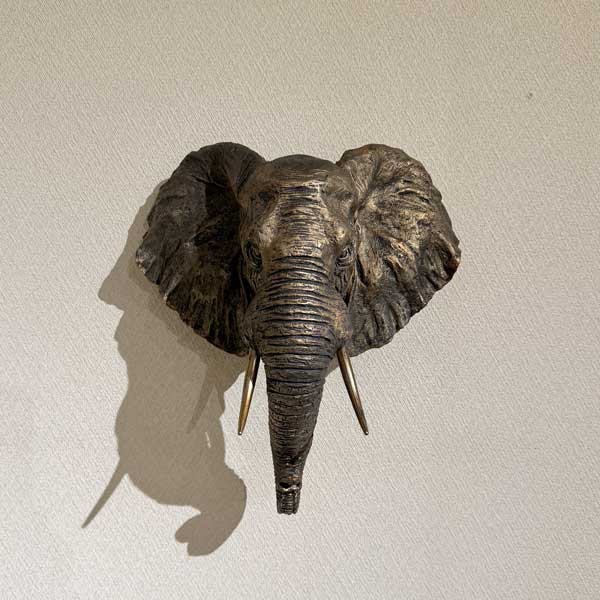 ゾウの壁掛け 象 エレファント ぞうの壁掛け elephant アニマルヘッド